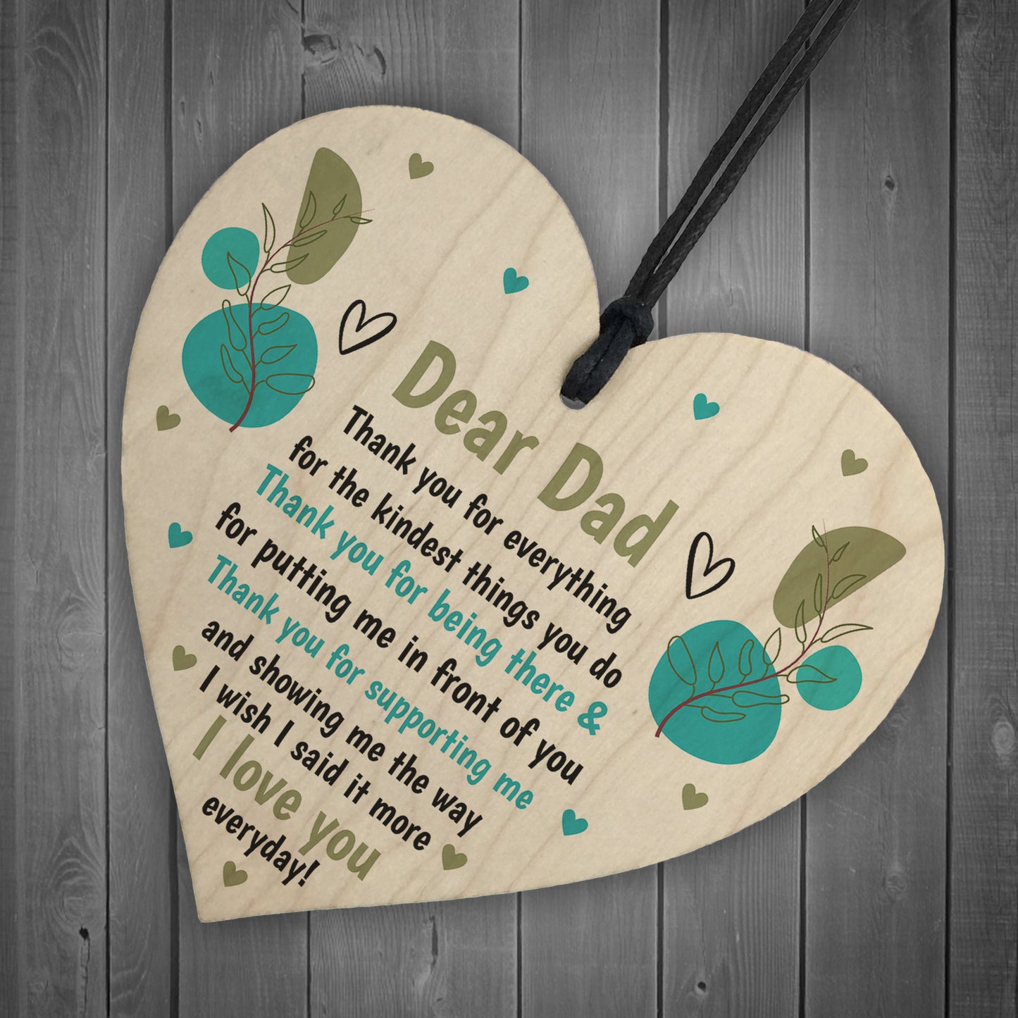 Cute Thank You Dad Love You Gift Fathers Day Birthday Christmas