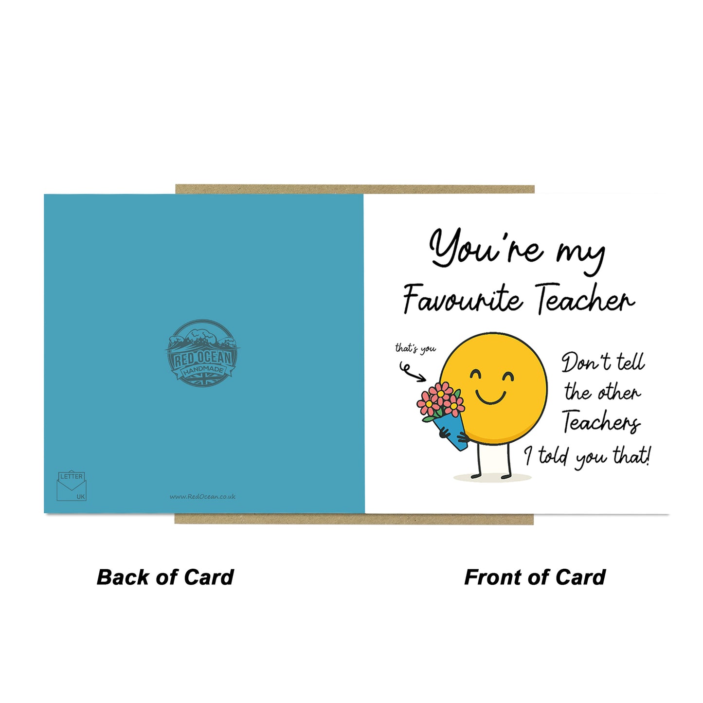 Best Teacher Card From Children End of Term Thank You Card