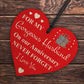 Husband Anniversary Husband Gifts From Wife Wooden Hanging Heart