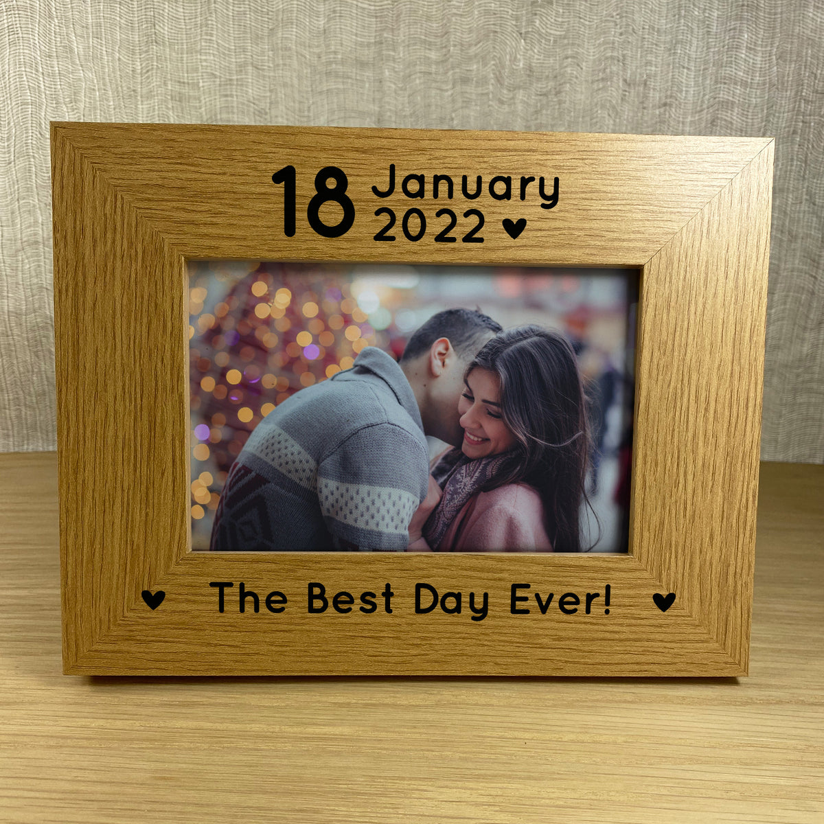 Wedding Anniversary Gift Personalised Photo Frame Gift For Him
