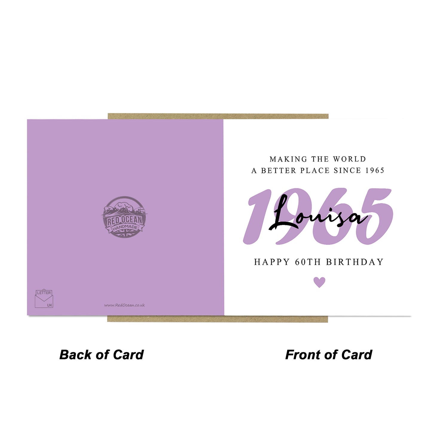 Personalised 60th Birthday Card For Mum Nan Nanny Grandma