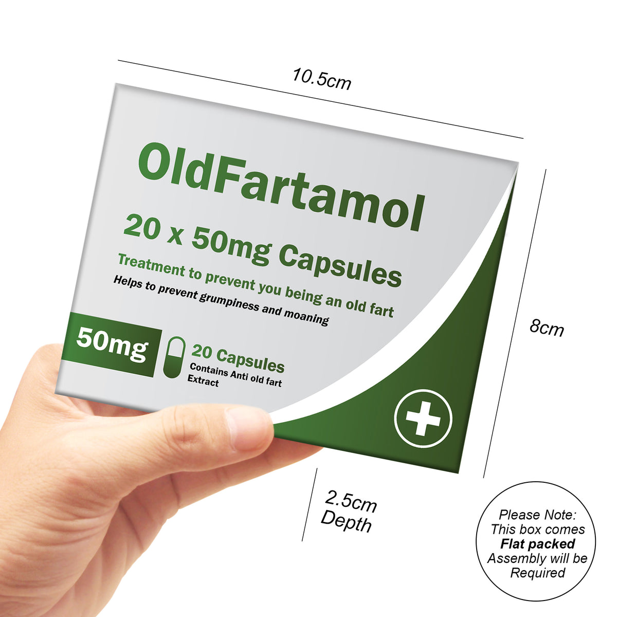 OldFartamol Pill Box Funny Gift For Girlfriend Boyfriend Mum Dad