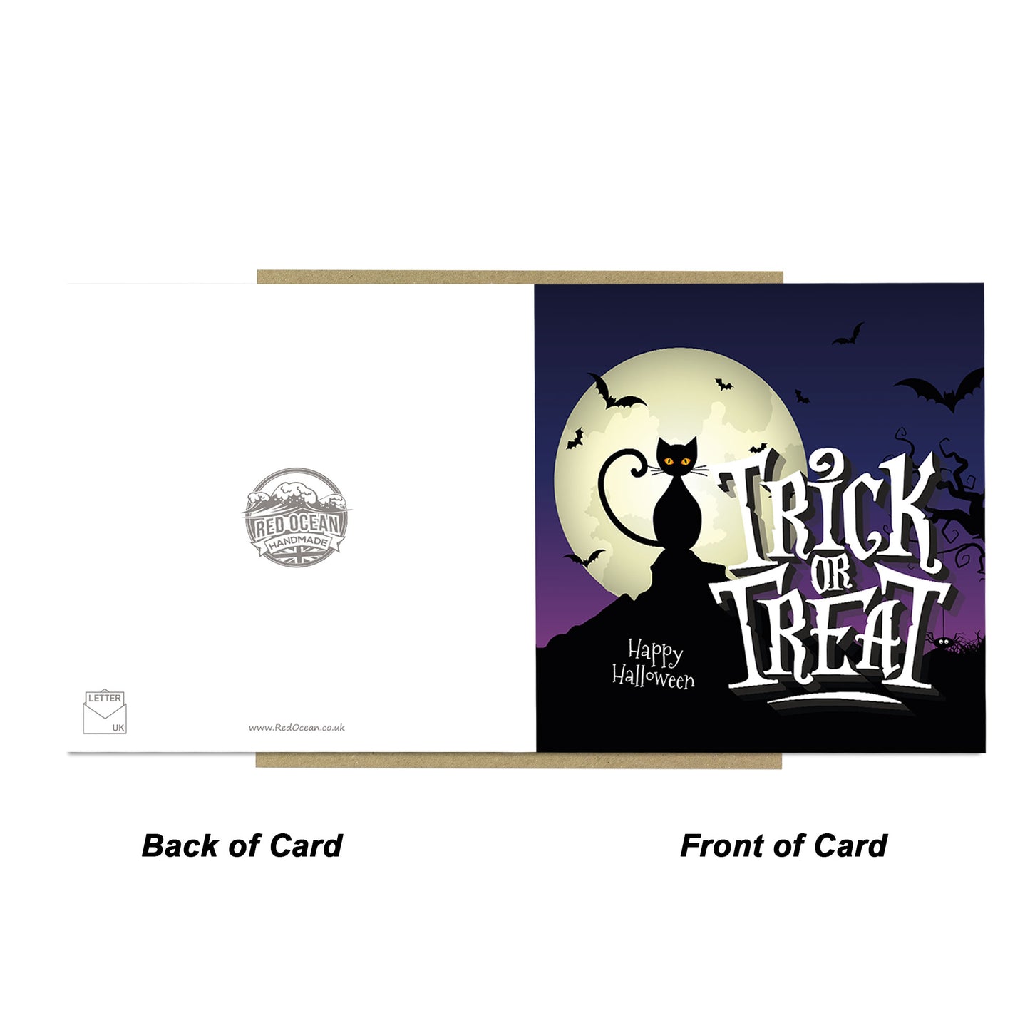 Novelty TRICK OR TREAT Card For Halloween Card For Friend