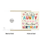 Aunty Birthday Cards Happy Birthday Card For Aunty Birthday Card