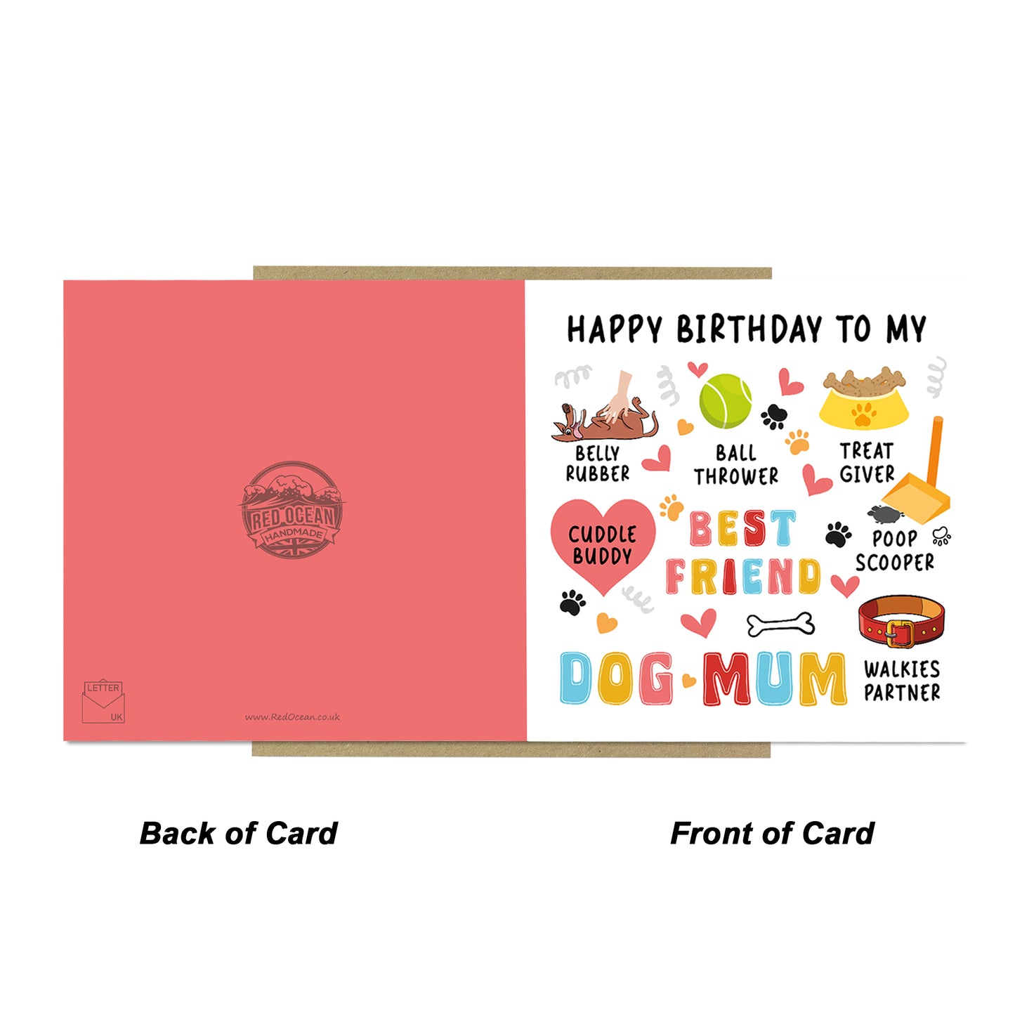 Happy Birthday Card From The Dog Birthday Card For Best Dog Mum