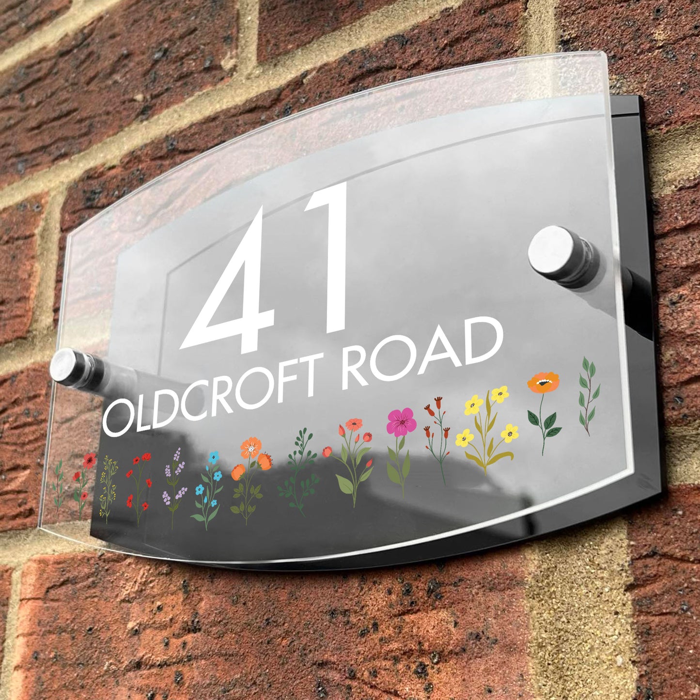 House Signs Acrylic Door Number Sign House Name Road Plate
