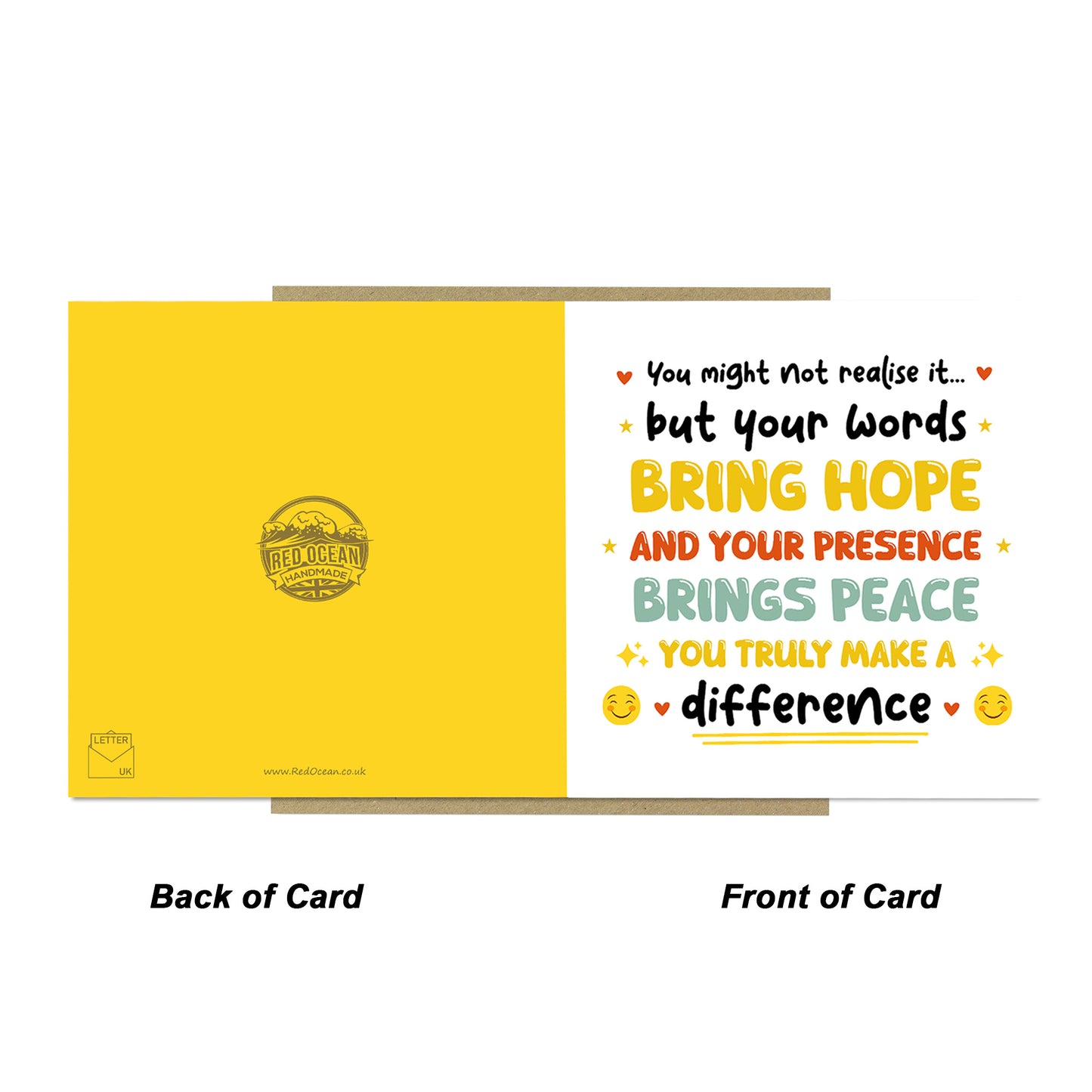 Heartfelt Appreciation Card Thank You Card for Teacher Mentor