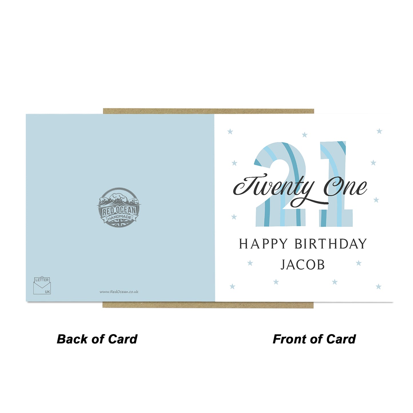 Personalised 21st Birthday Cards For Men Brother Son Grandson