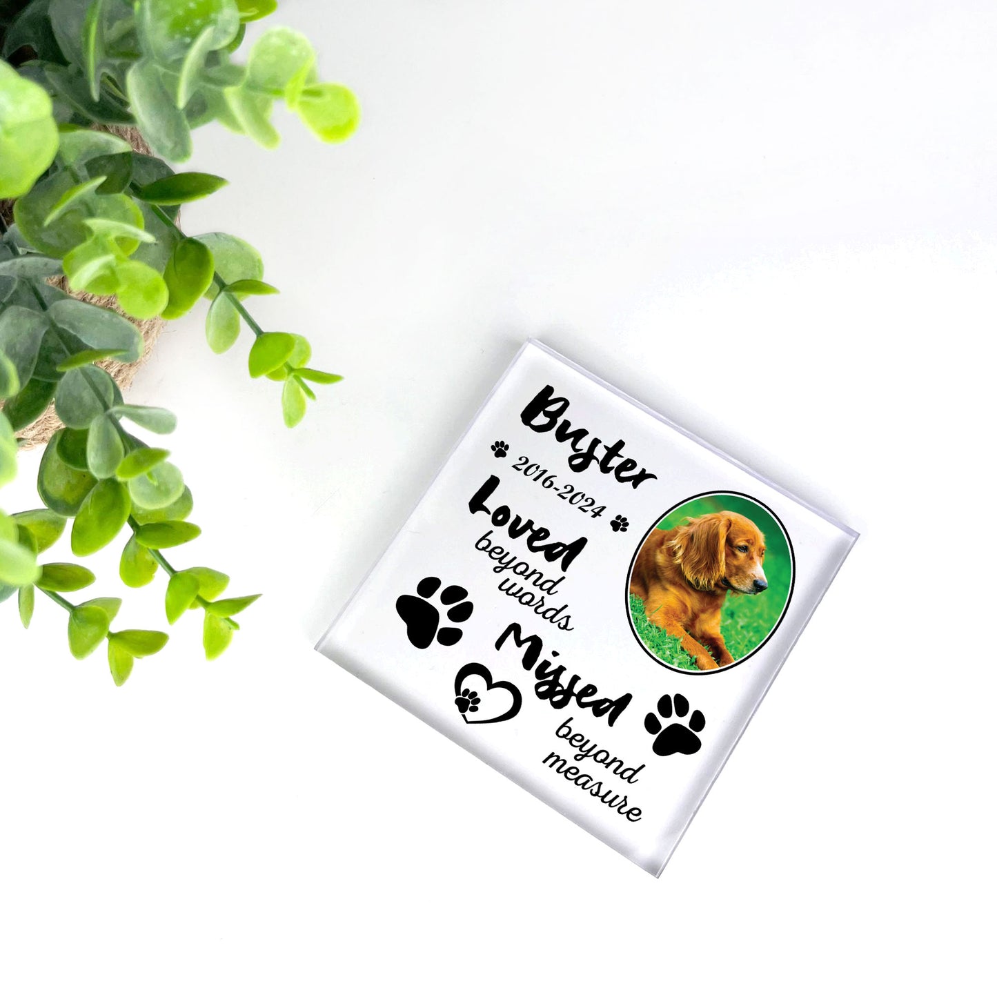 Dog Memorial Gifts Custom Pet Memorial Plaques Personalised Gift
