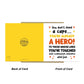 Thank You Card For HERO Thank You Card For Teacher Volunteer