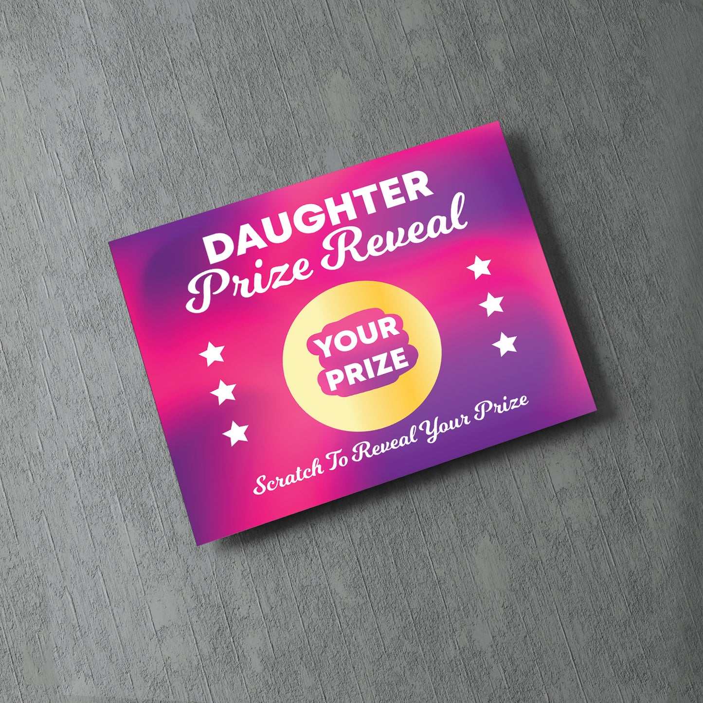 Daughter Scratch Card Gift Reveal Birthday Daughter Card