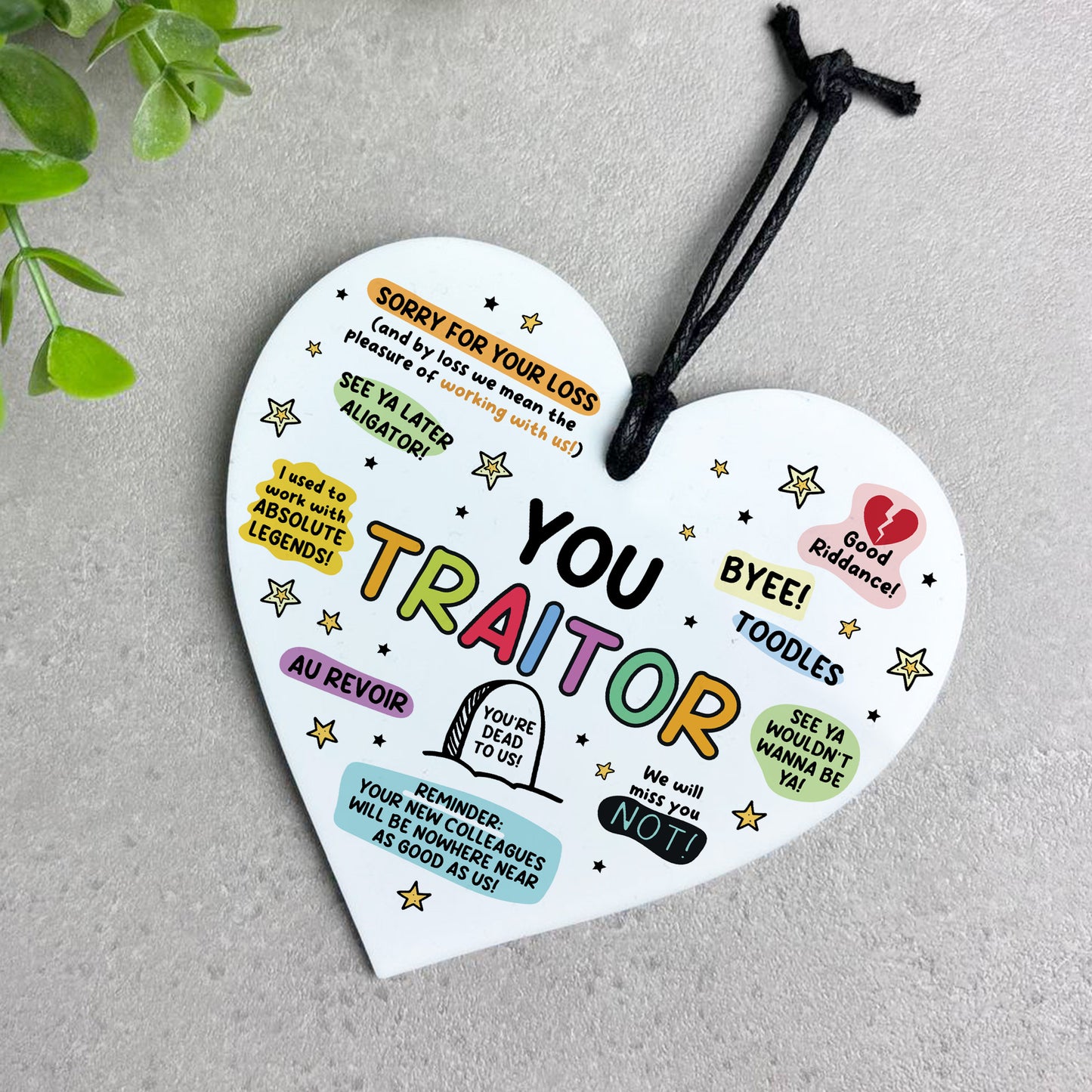 Funny Gift For Colleague You Traitor Hilarious New Job Gifts