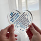 Daddy Gifts From Son Father And Daughter Gifts Acrylic Heart