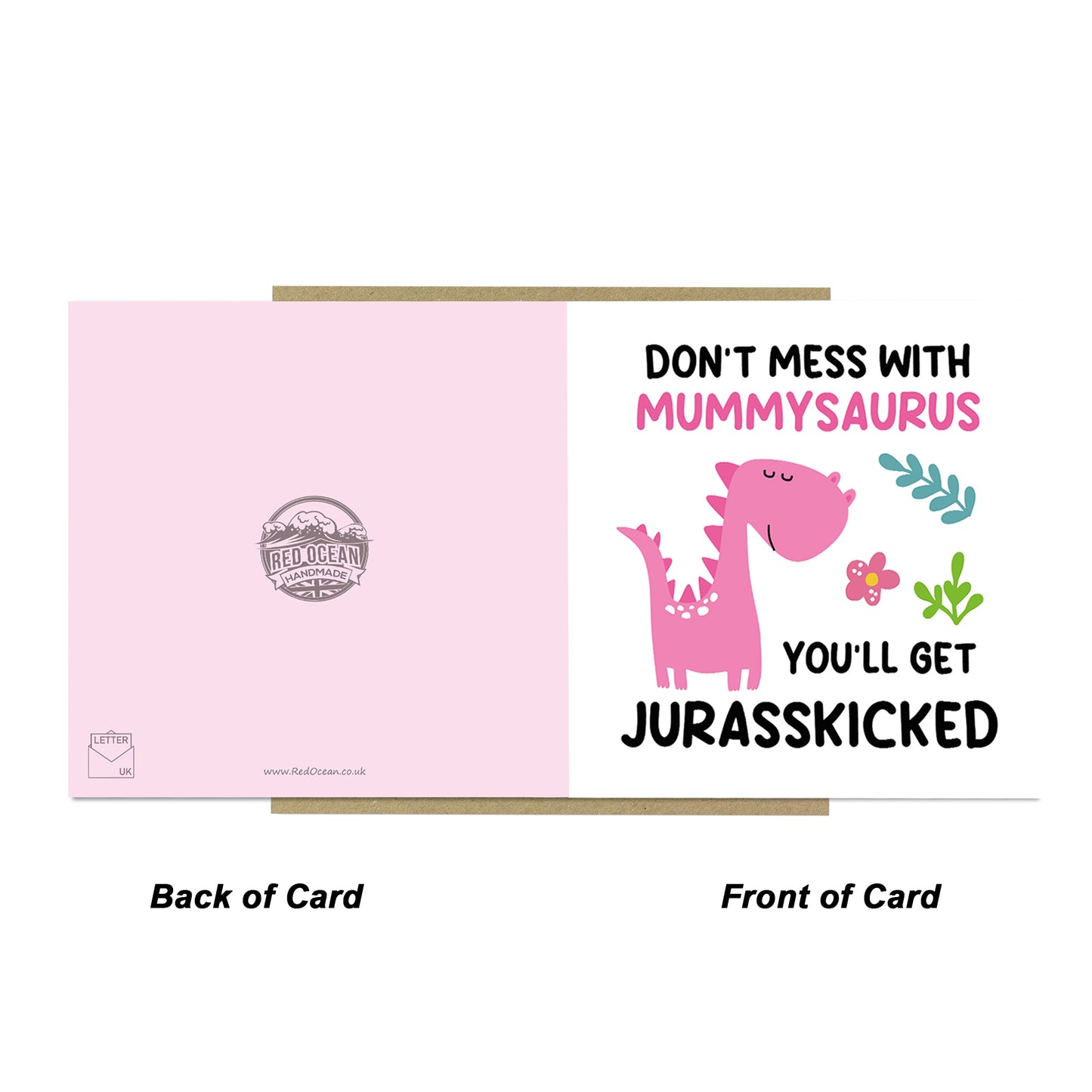 Funny Mothers Day Card for Mummy Mummysaurus Birthday Card