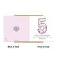 5th Wedding Anniversary Card With Envelope 5th Anniversary Cards