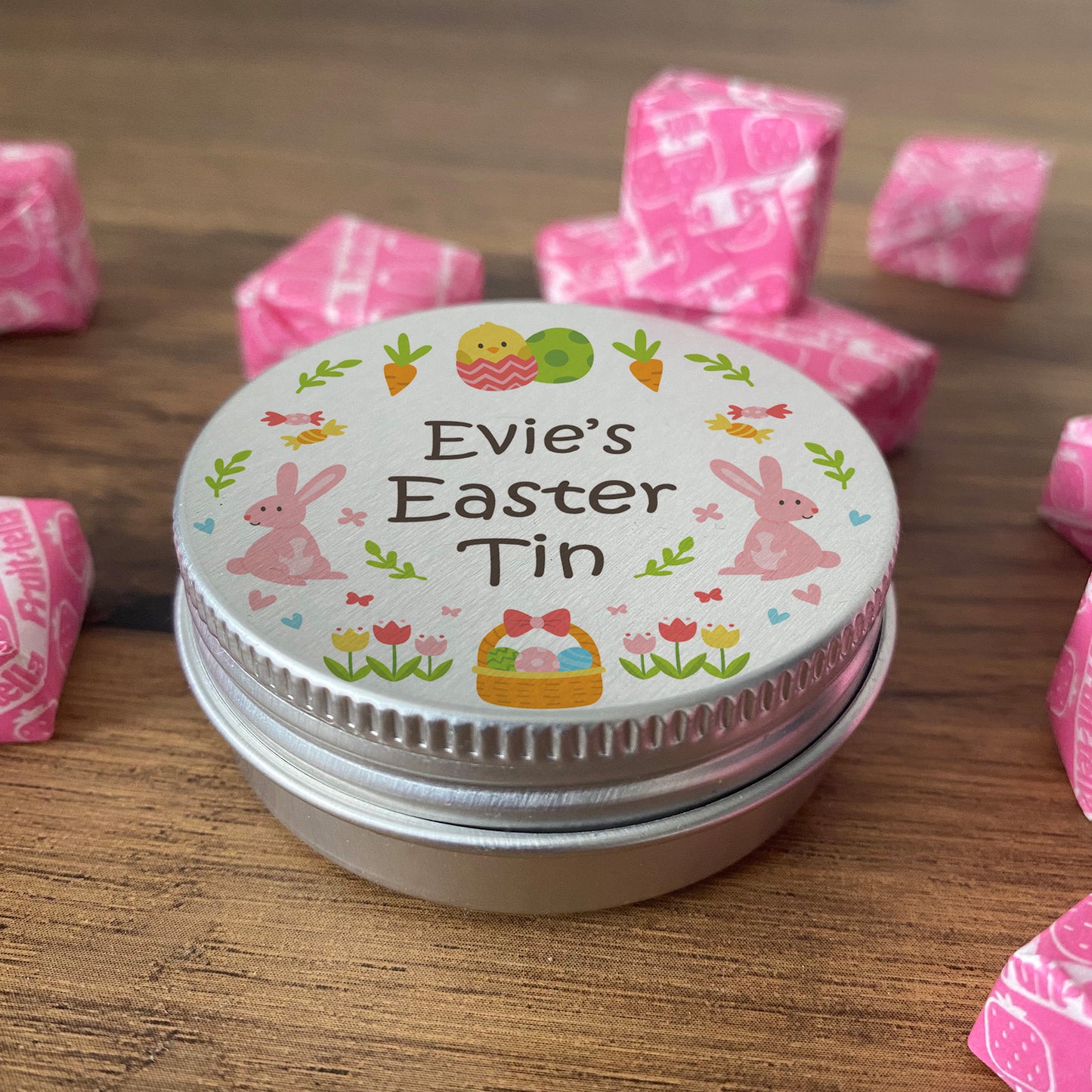 Easter Personalised Sweet Tin Happy Easter Gift For Son Daughter