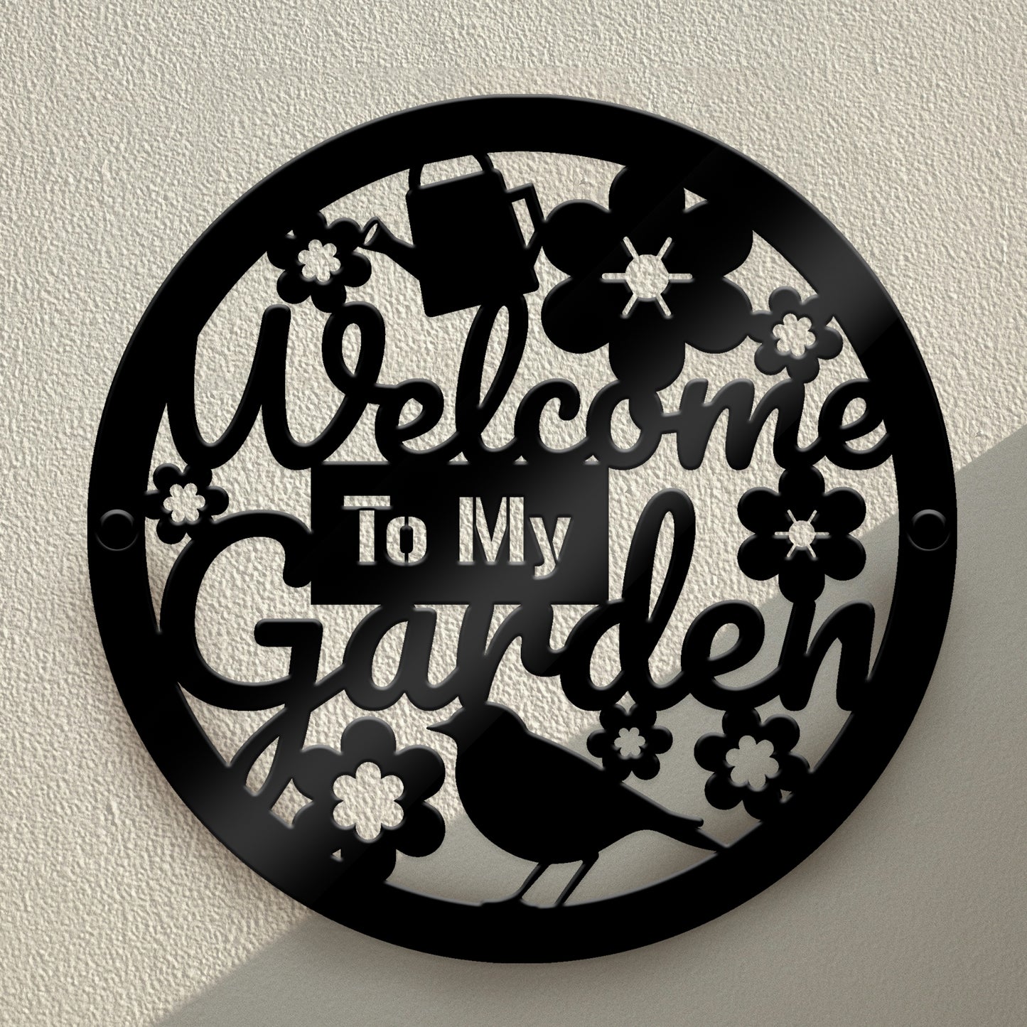 Garden Welcome Sign Garden Signs For Outside Acrylic Wall Plaque