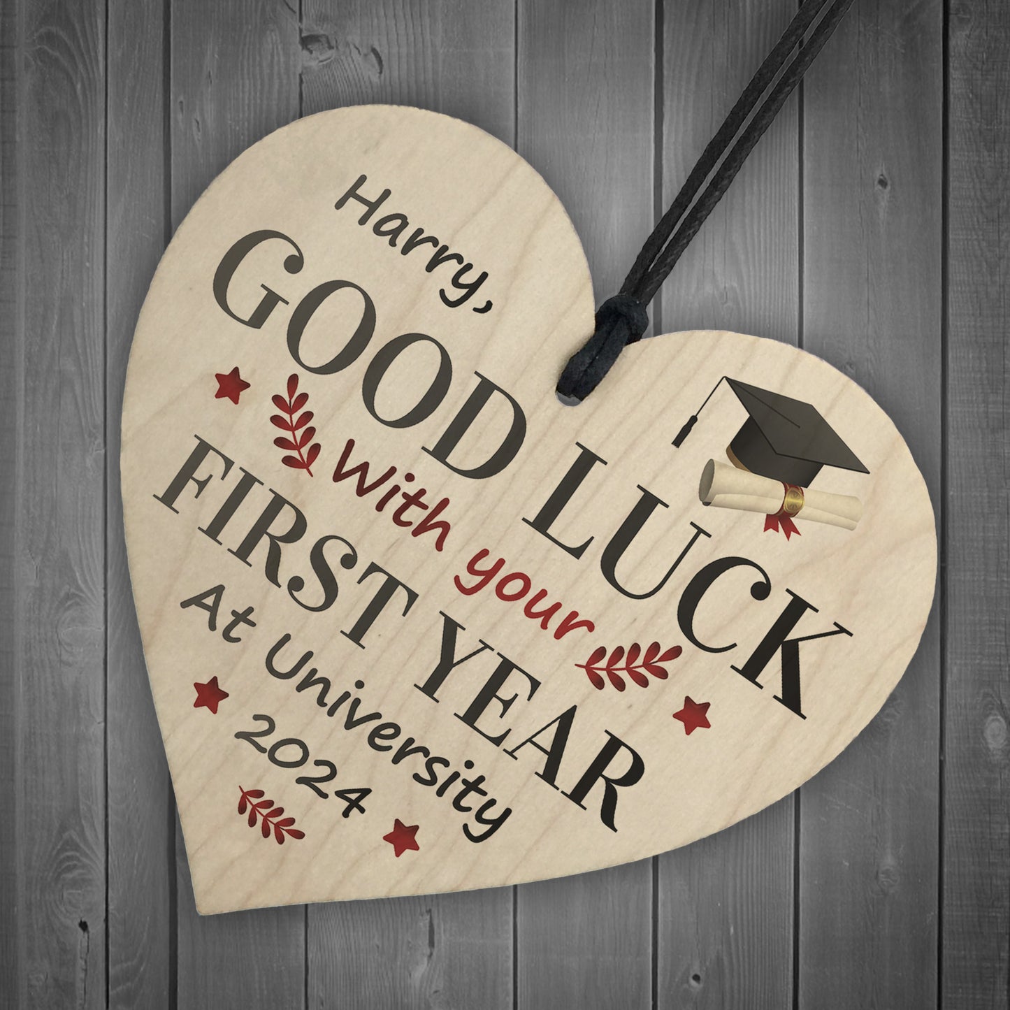 Personalised Good Luck First Year At University, Uni Gifts