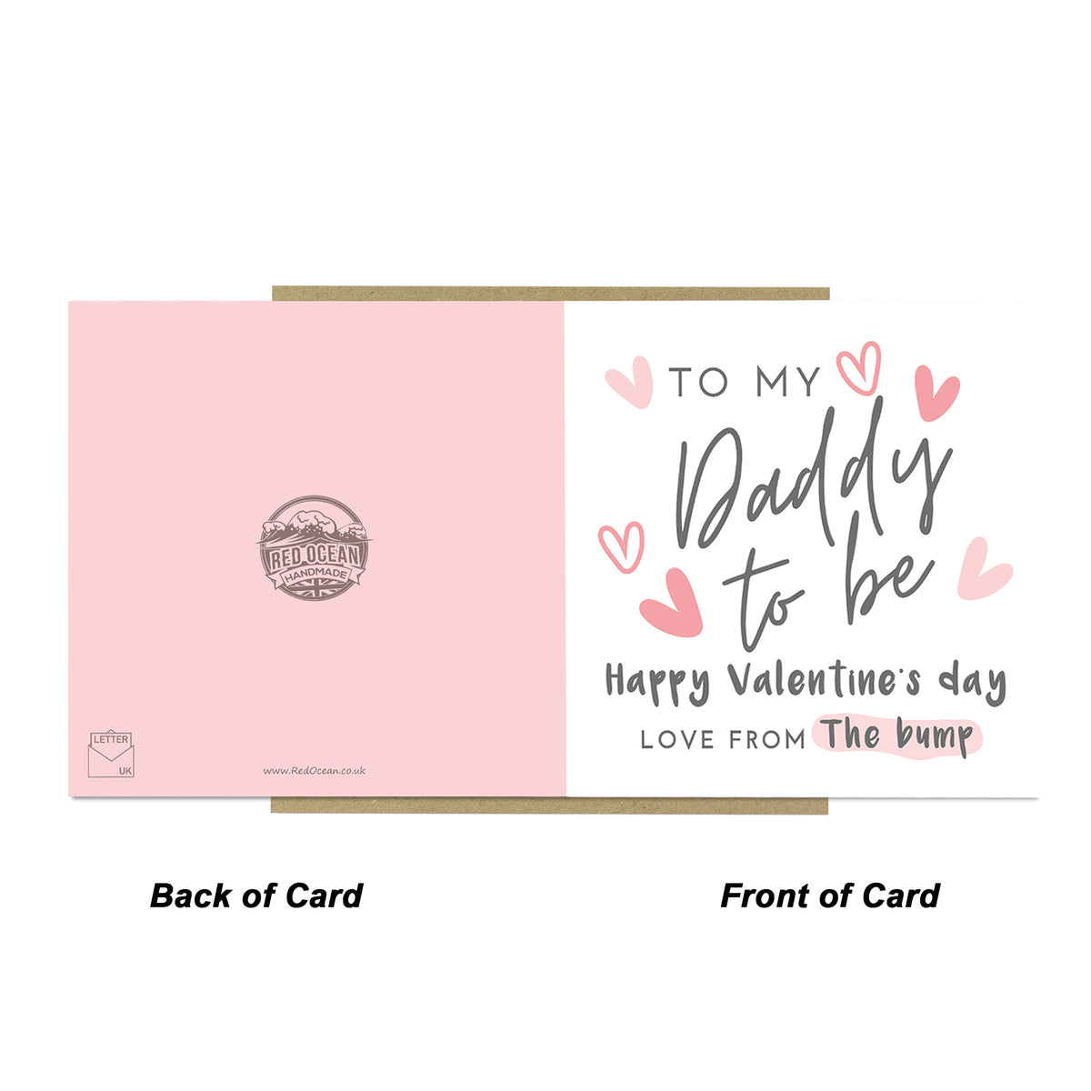 Daddy To Be Valentines Card Valentines Card From Bump