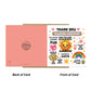 Thank You Card For Teaching Assistant With Kraft Envelope
