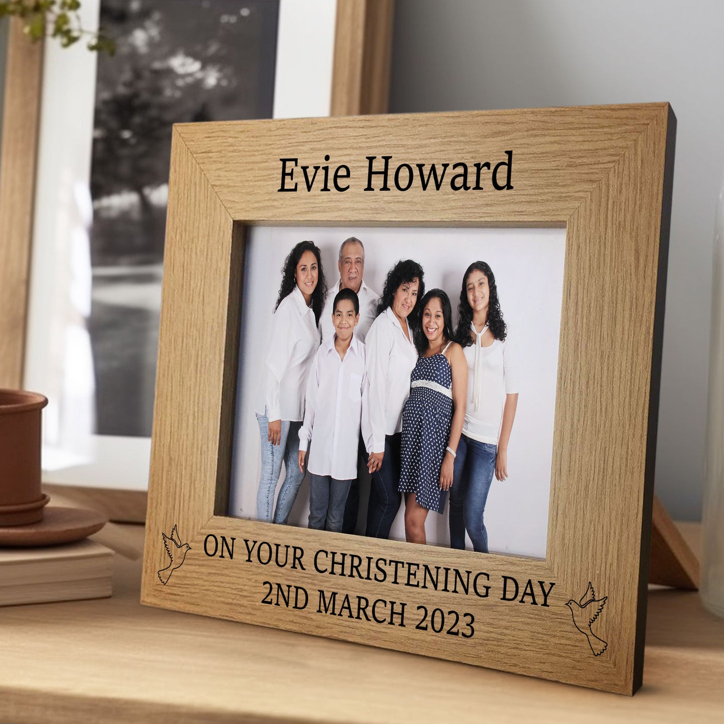 Personalised Christening Gift Photo Frame Gift For Son Daughter