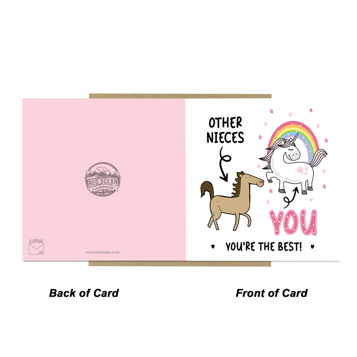 Funny Card For Niece Thank You Card For Niece Birthday Unicorn