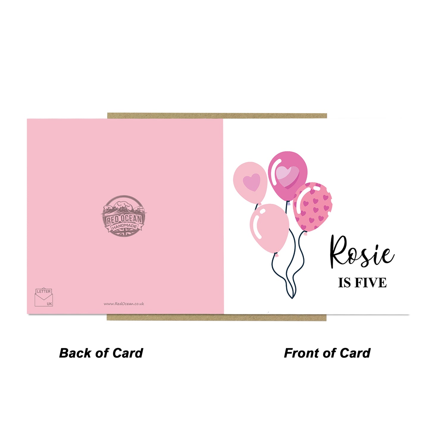 5th Birthday Card For Daughter Granddaughter Niece Sister Kids