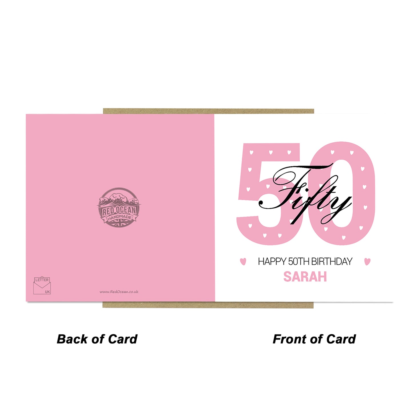 PERSONALISED 50th Birthday Card For Nan Auntie Mum Friend