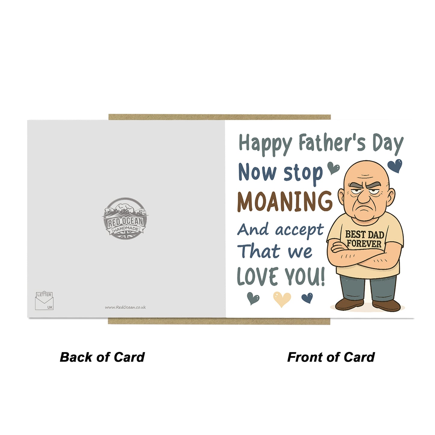 Funny Fathers Day Card For Dad Novelty Happy Father's Day Card