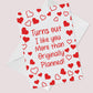 Funny Anniversary Card For Husband Wife Boyfriend 1st 10th 20th
