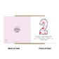 2nd Wedding Anniversary Card With Envelope 2nd Anniversary Card