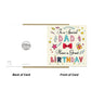Dad Birthday Card Birthday Card For Dad Birthday Card From Son