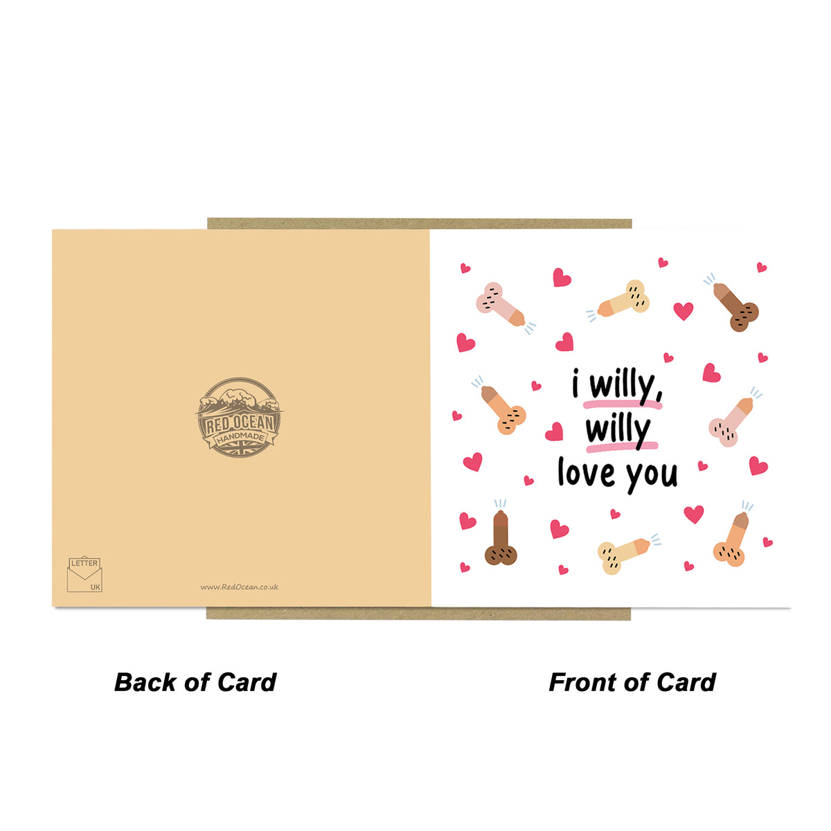 Funny Rude Anniversary Card For Wife Girlfriend Kraft Envelope