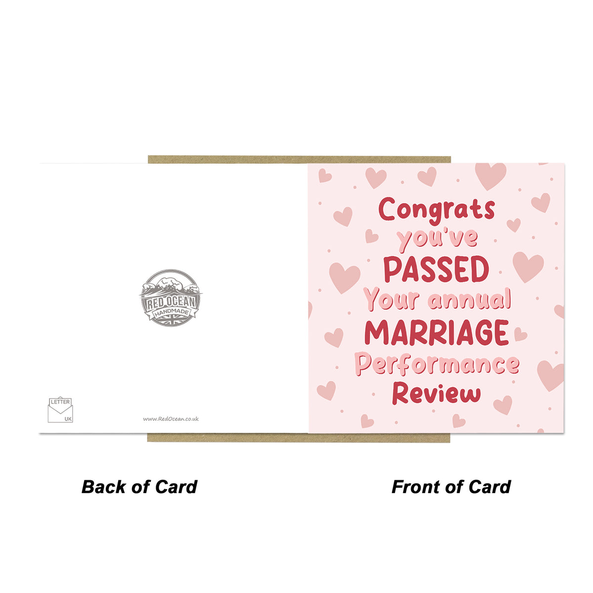 Funny Wedding Anniversary Card Annual Marriage Performance Card