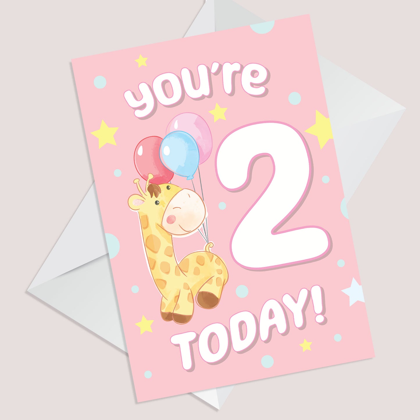 Birthday Card for Age 2 Girl 2nd Birthday Card For Daughter