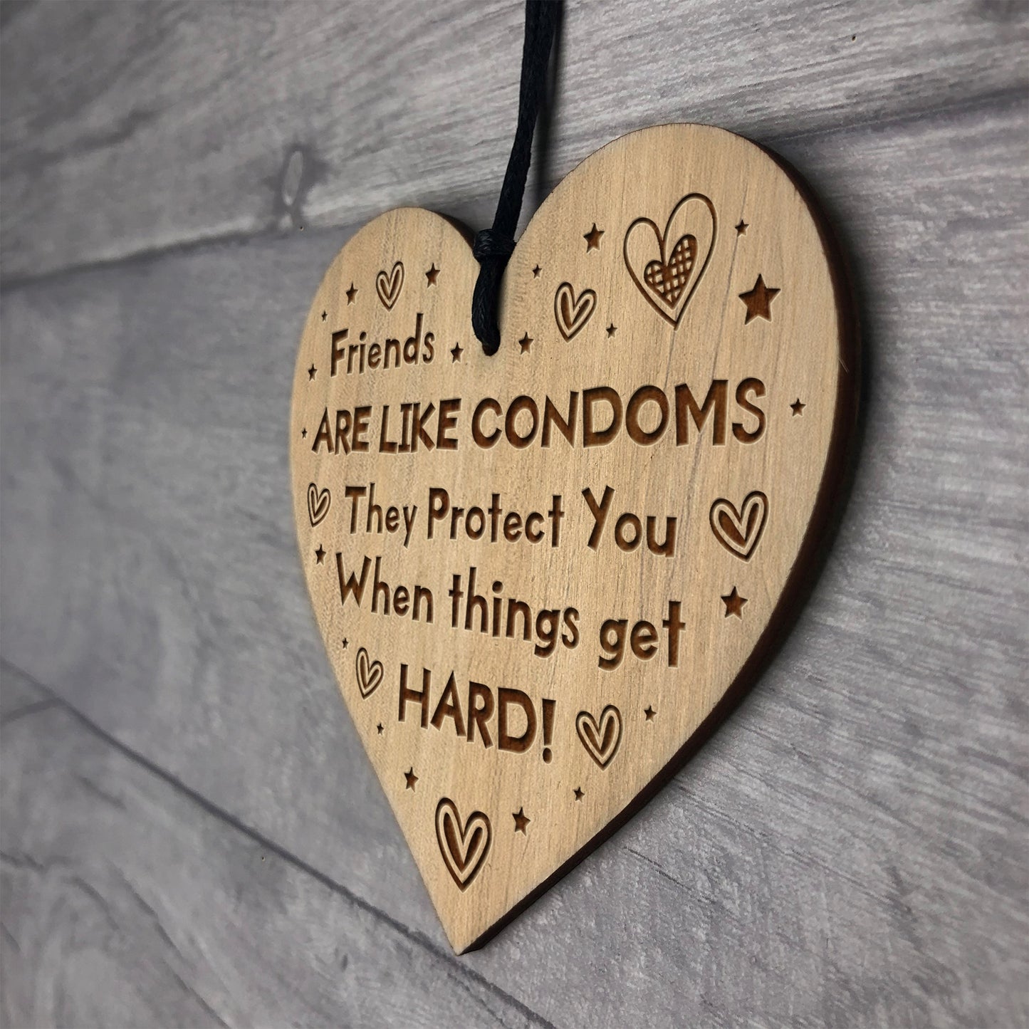 Friendship Sign Funny Friend Quote Birthday Christmas Gift