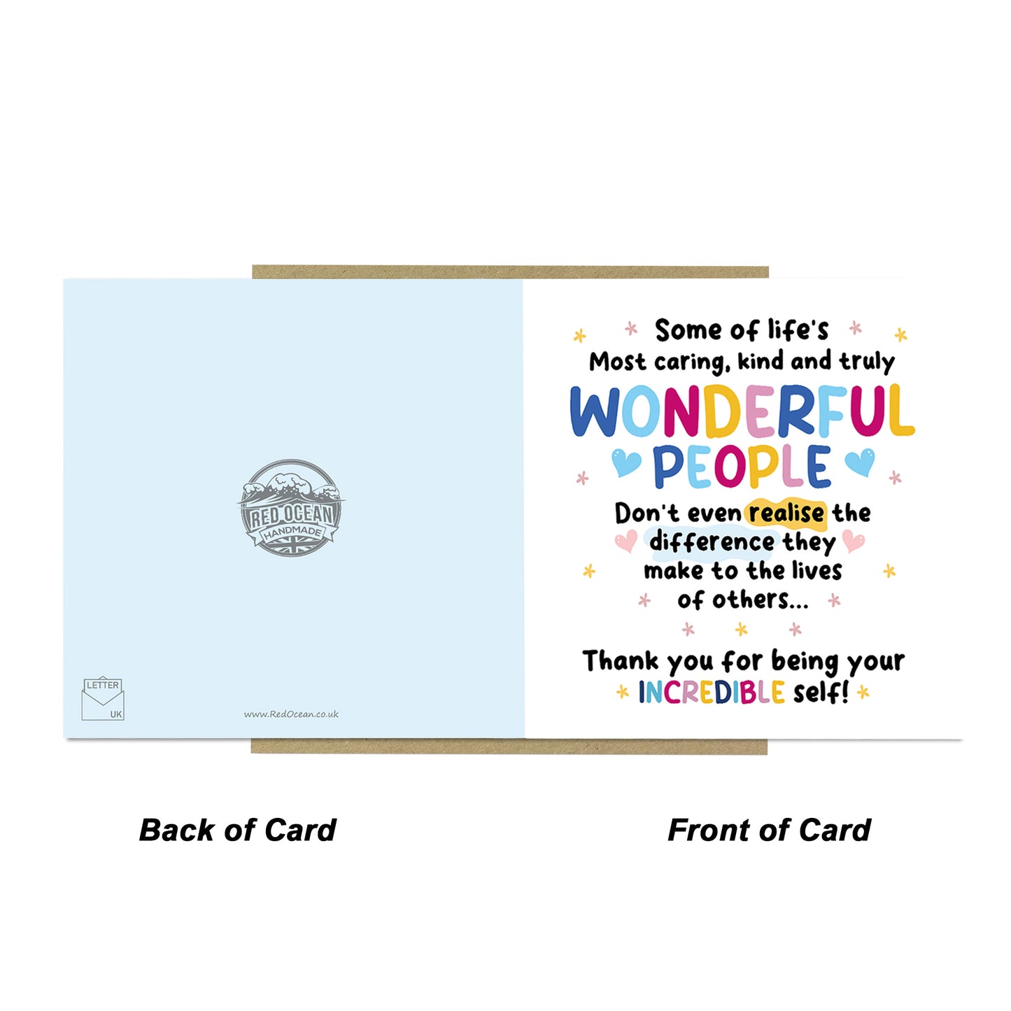 Thank You Card Appreciation Card Volunteer Friend Nurse Midwife