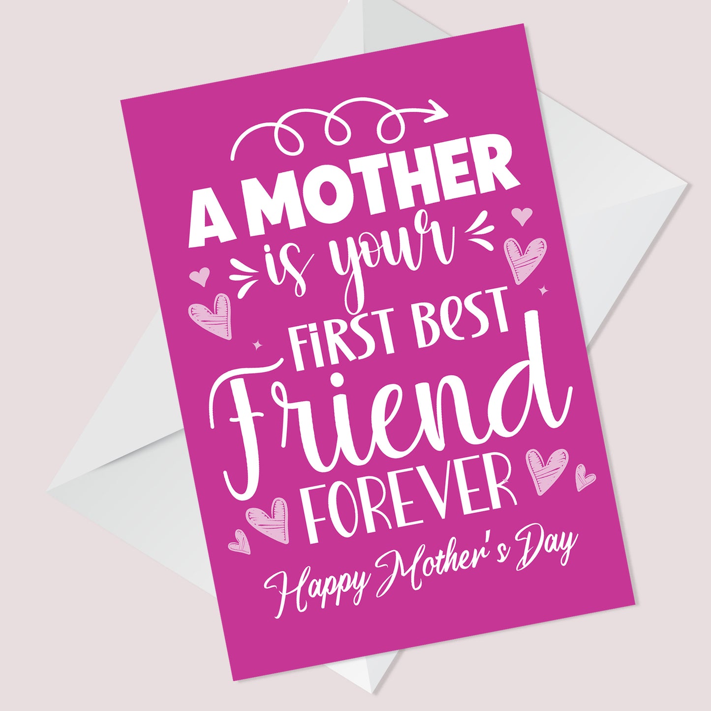 Mothers Day Card for Mum Best Friend Card For Mum On Mothers Day