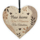 new home house warming congratulations card and heart keepsake