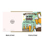 Fathers Day Best Dad Card From Daughter Son Novelty Beer Father