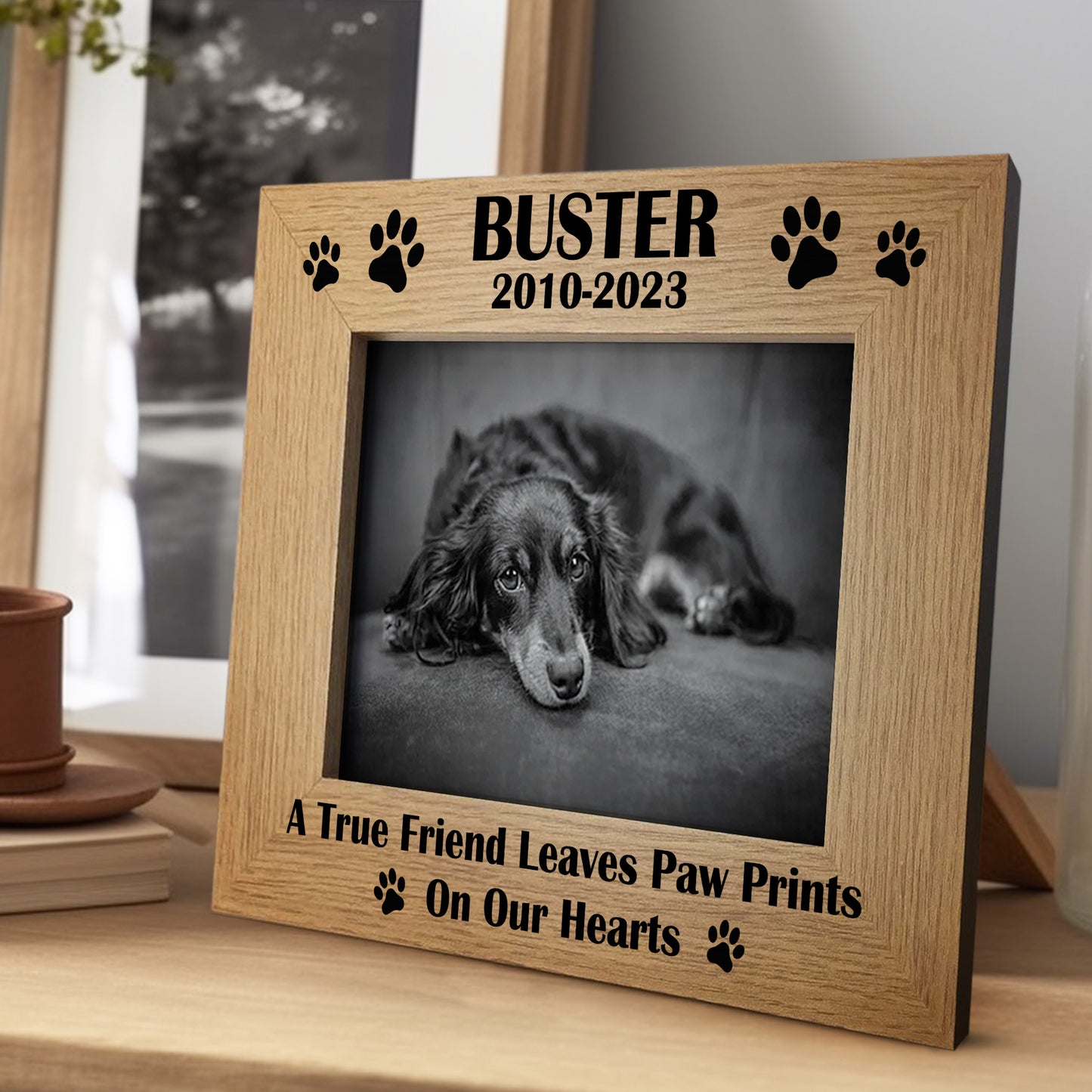 Personalised Pet Memorial Photo Frame Dog Memorial Gifts 7x5