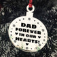 Dad Memorial Hanging Engraved Plaque Bauble Gift Graveside Decor