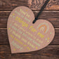 Thank You Gifts For Him Her Wooden Hanging Heart Plaque Gift