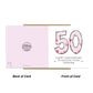 50th Wedding Anniversary Card With Envelope Card For Him Her