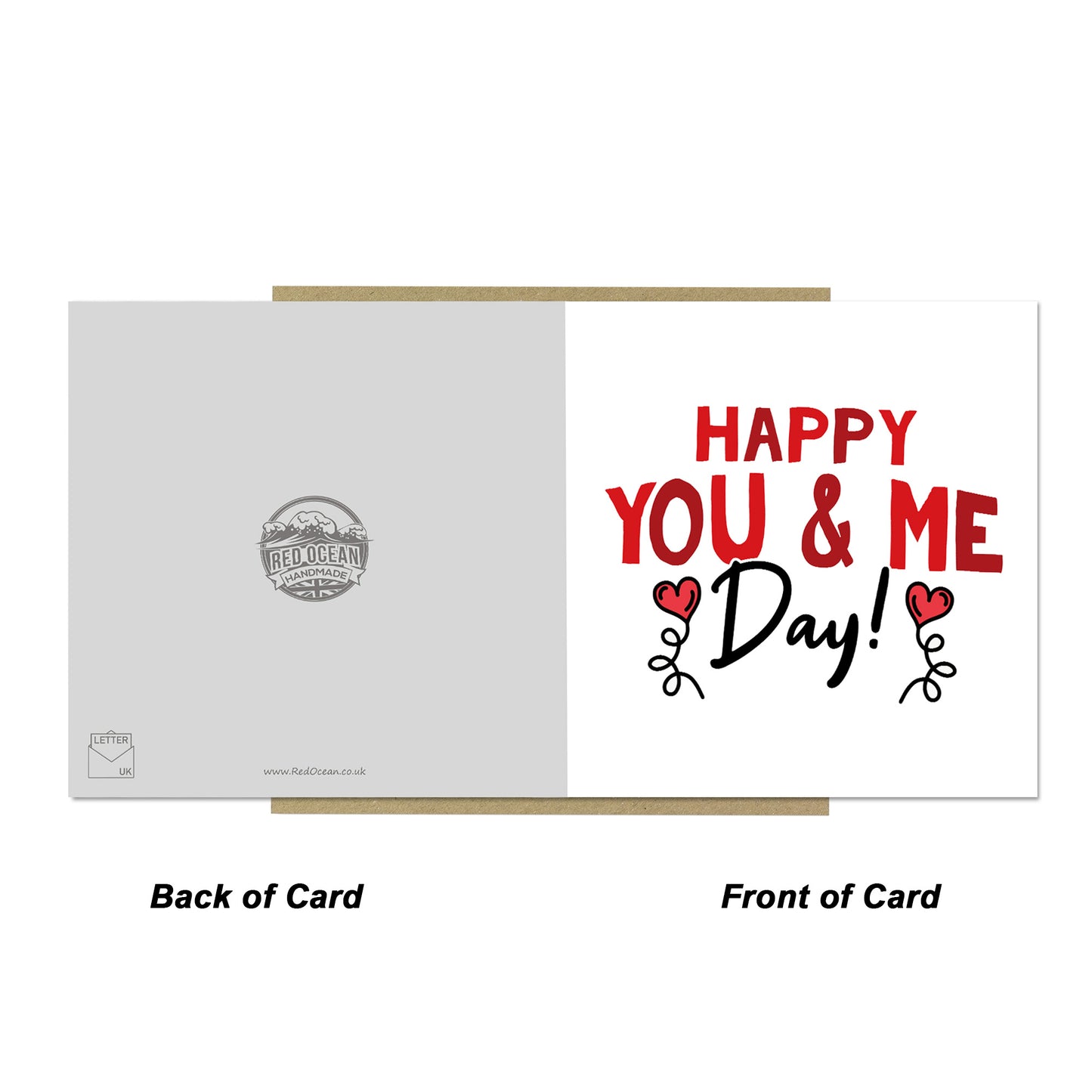HAPPY YOU AND ME DAY Anniversary Card For Him Her Valentine Card