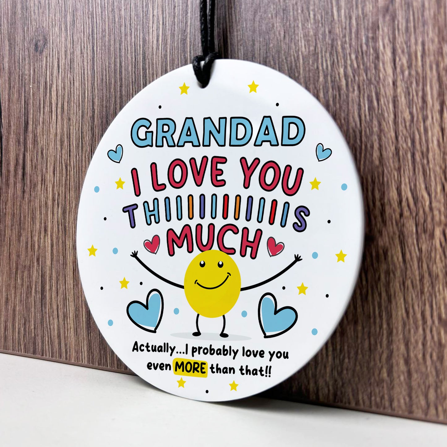 Gift For Best Grandad I Love You This Much Grandad Birthday Gift