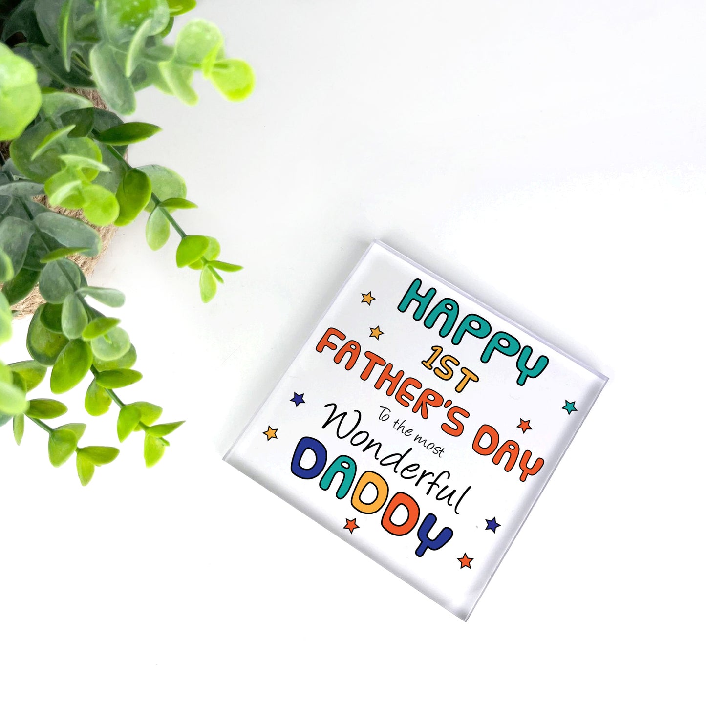 Happy 1st Fathers Day Gift For Daddy From Daughter Son New Baby