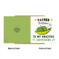 Funny Happy Birthday Card For Boyfriend With Kraft Envelope