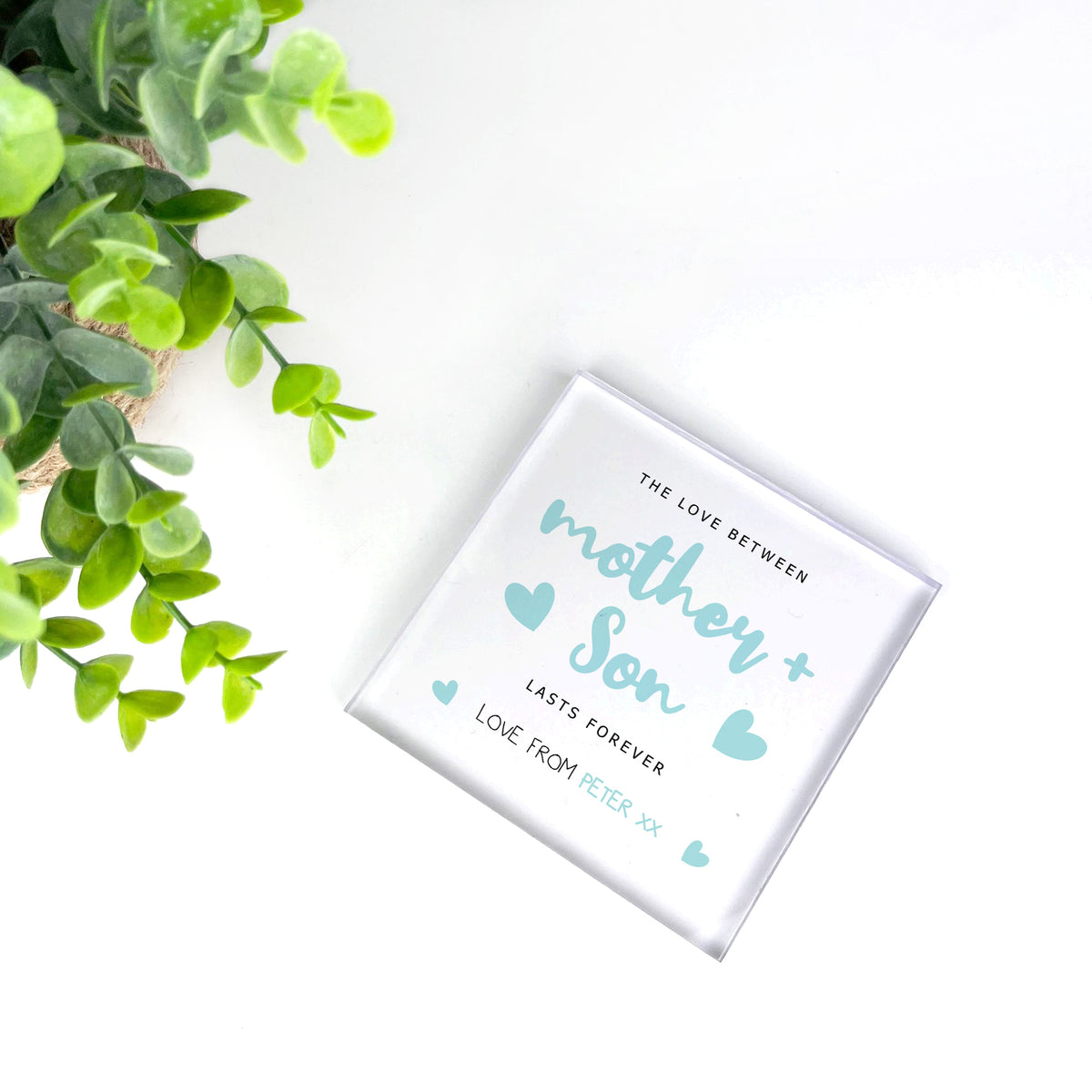 Mother And Son Plaque For Mum or Son Birthday Gifts For Mum