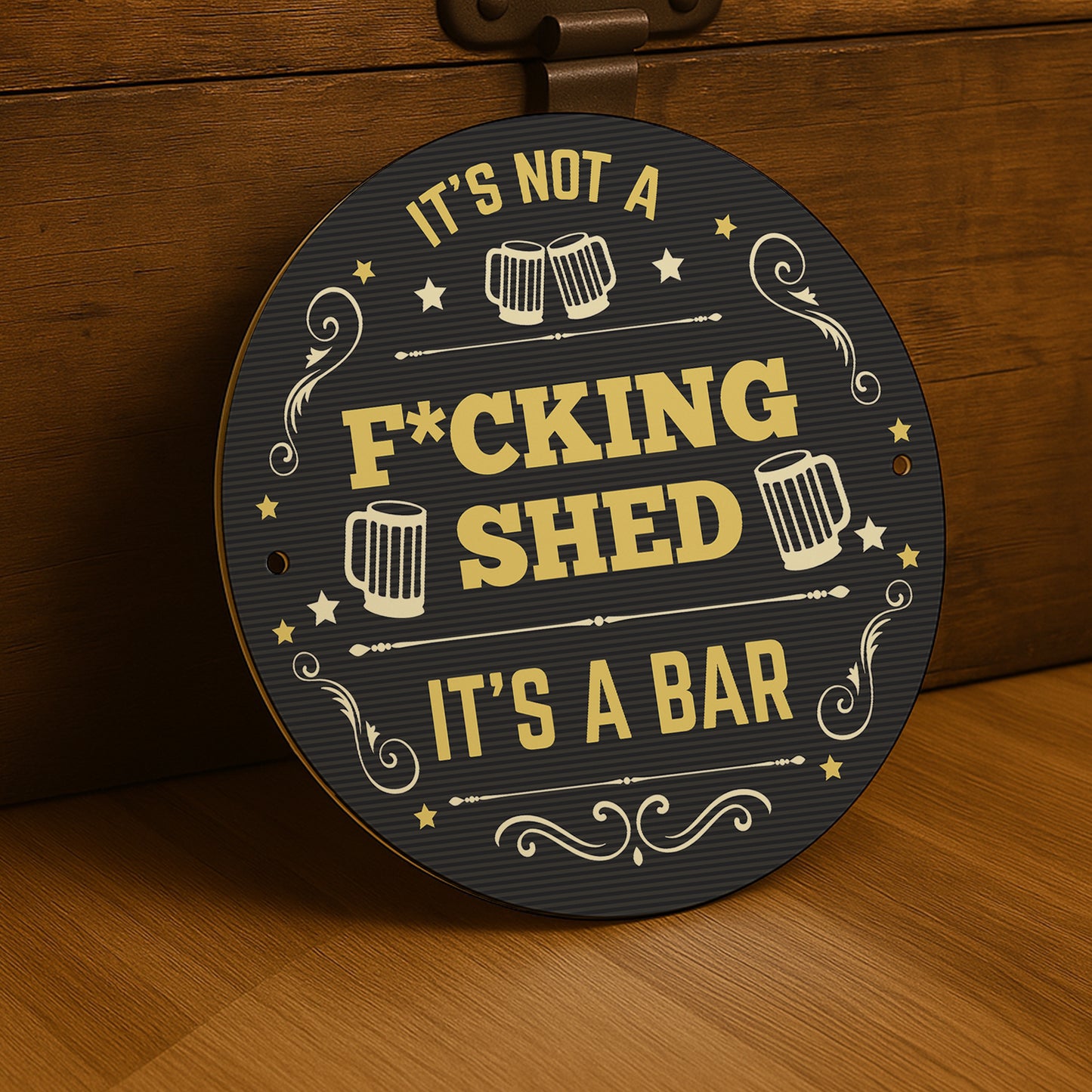 Funny Rude Bar Sign ITS A BAR Sign Wall Mounted Sign Man Cave